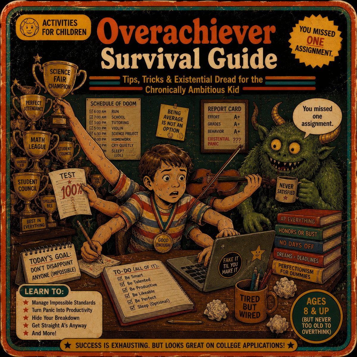 Overachiever Survival Guide: Tips, Tricks & Existential Dread for the Chronically Ambitious Kid