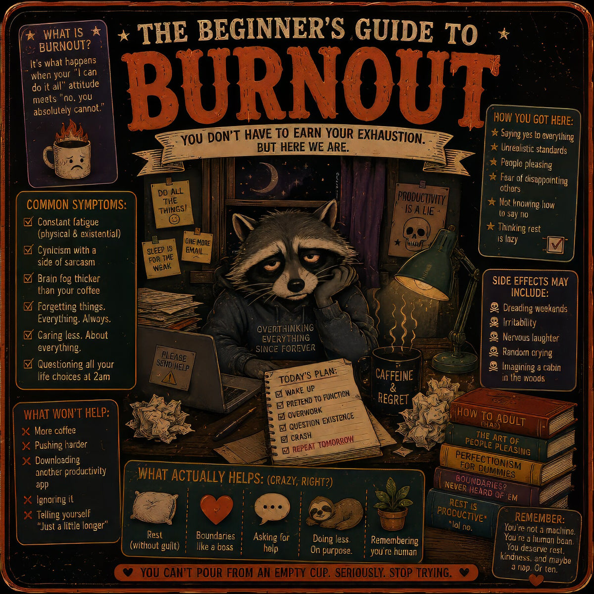 The Beginner's Guide to Burnout: You Don't Have to Earn Your Exhaustion. But Here We Are.