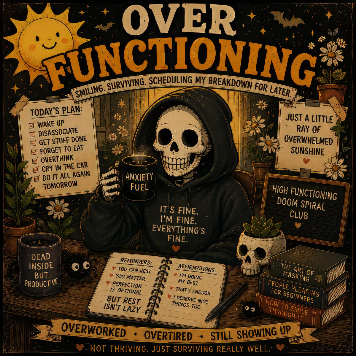 Overfunctioning: Smiling. Surviving. Scheduling My Breakdown for Later.