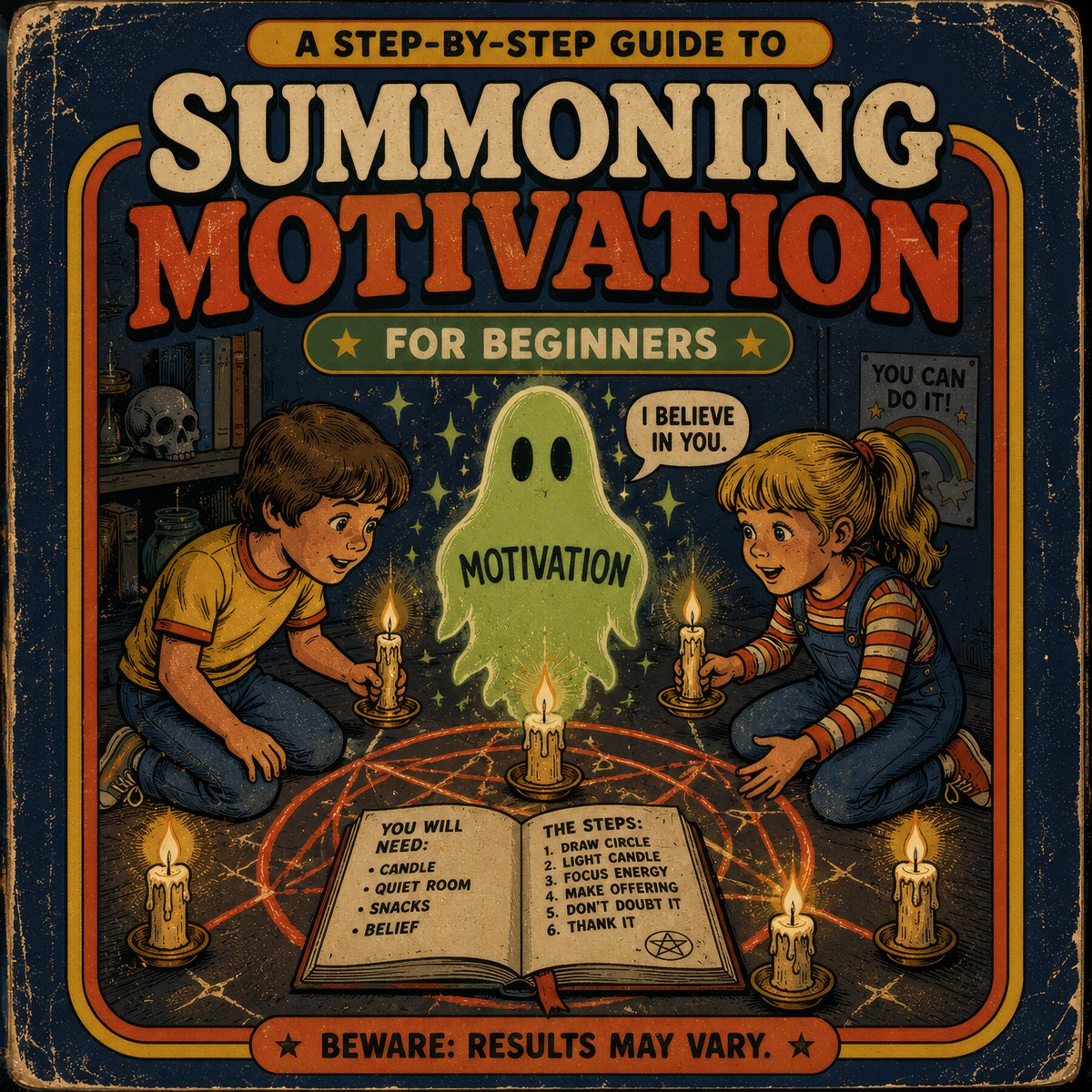Summoning Motivation for Beginners: Beware: Results May Vary.