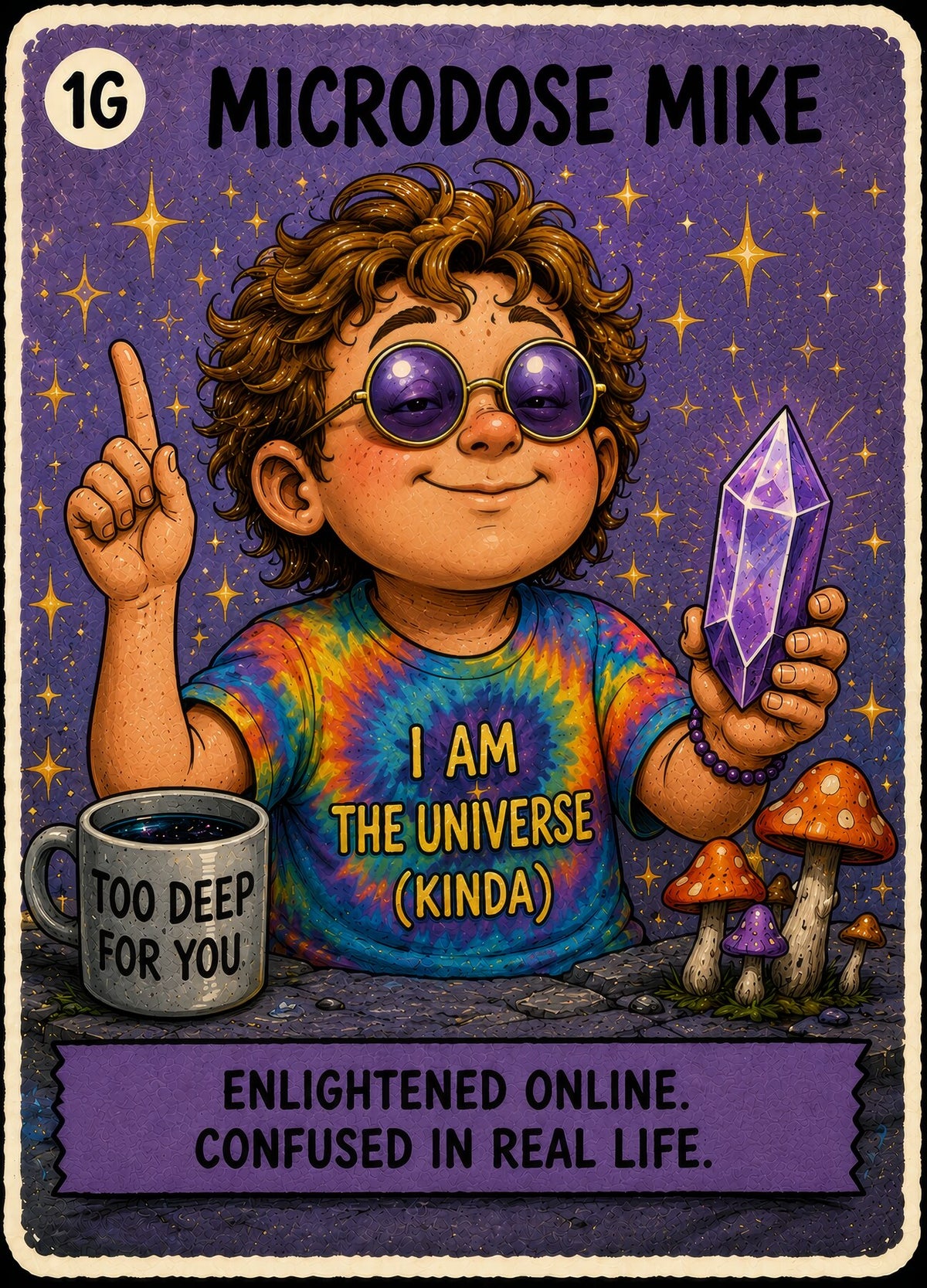 Microdose Mike: Enlightened Online. Confused in Real Life.
