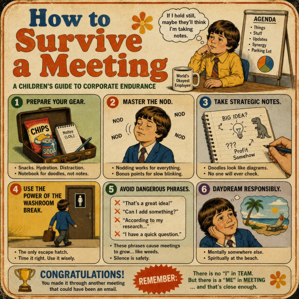 How to Survive a Meeting: A Children's Guide to Corporate Endurance
