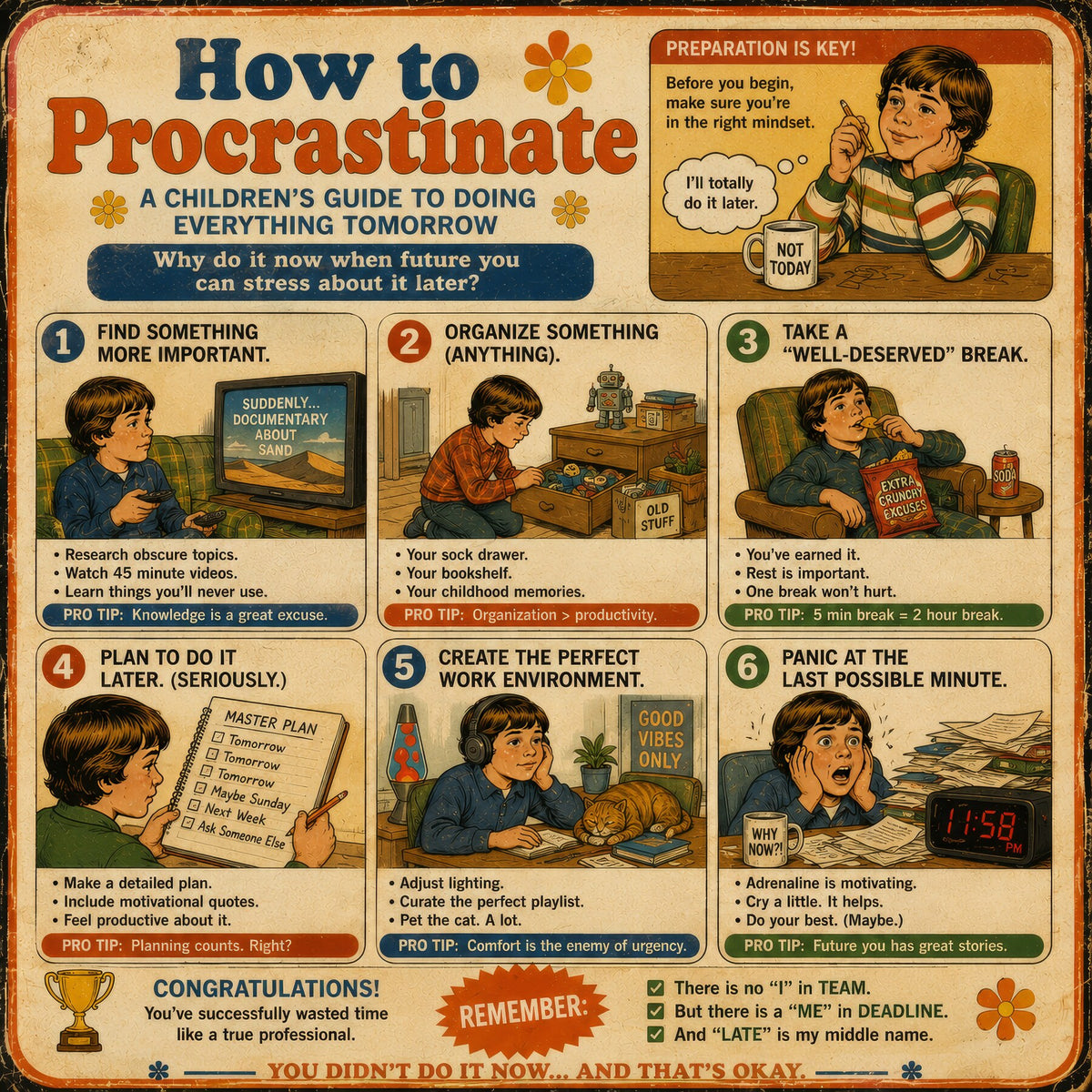 How to Procrastinate: A Children's Guide to Doing Everything Tomorrow