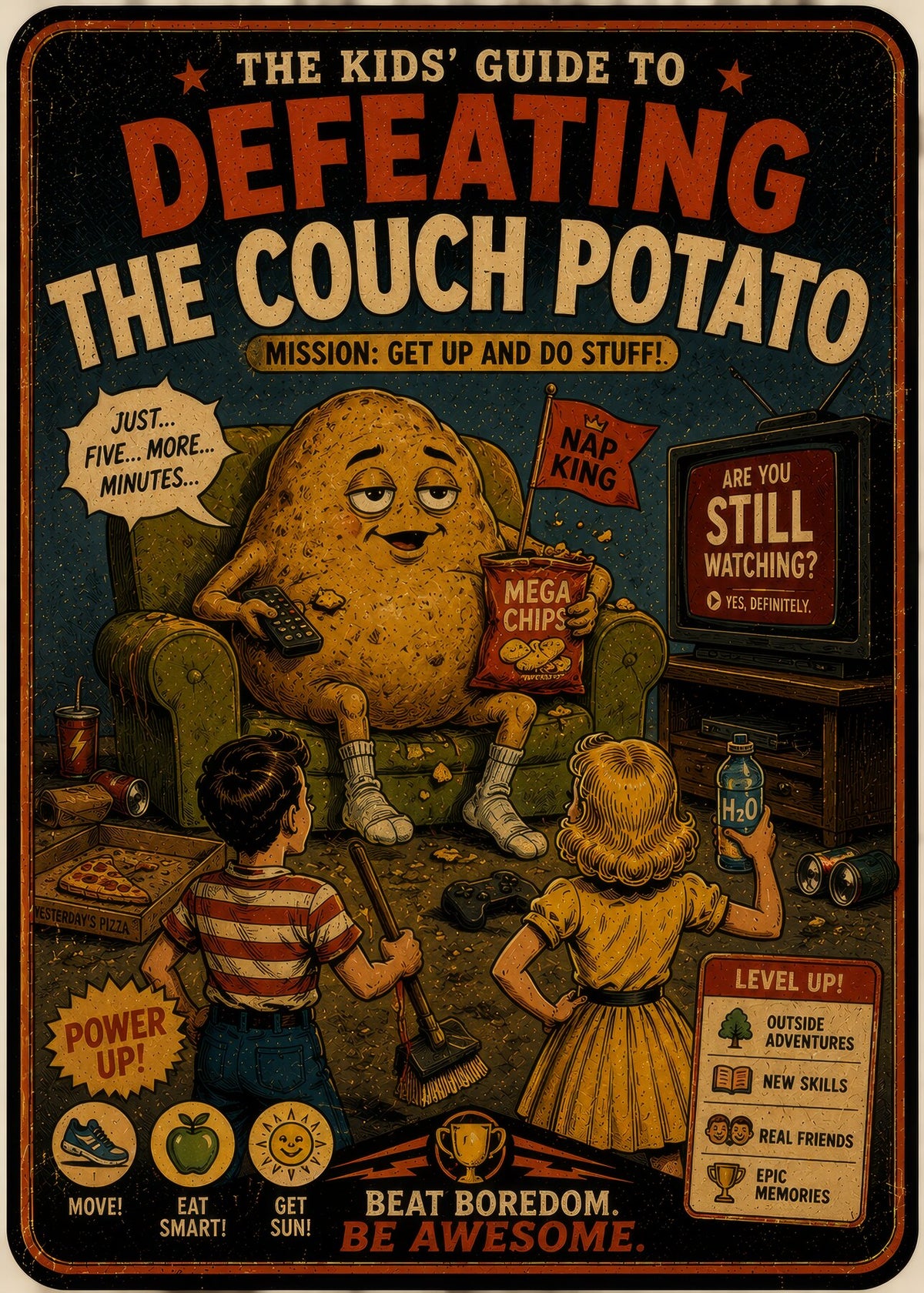 The Kids' Guide to Defeating the Couch Potato: Mission: Get Up and Do Stuff!