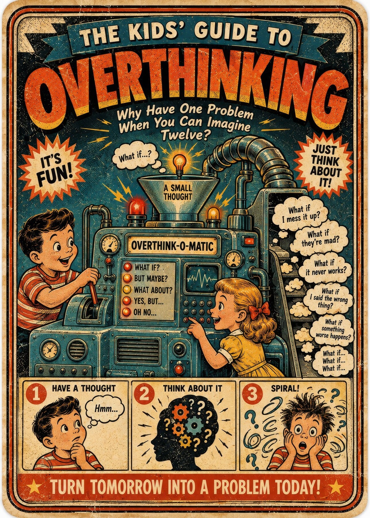The Kids' Guide to Overthinking: Why Have One Problem When You Can Imagine Twelve?