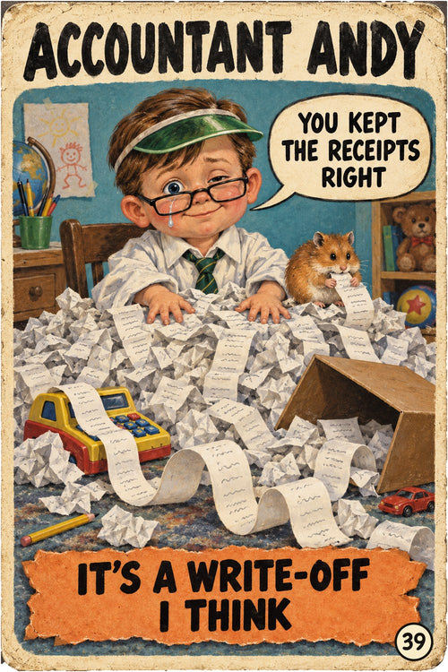 Accountant Andy, Brain Rot Bunch character card No. 39