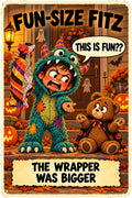 Fun-Size Fitz Halloween character card by Brain Rot Bunch
