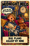 Midnight Milo New Year's character card by Brain Rot Bunch