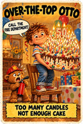 Over-the-Top Otto, Brain Rot Bunch birthday character card