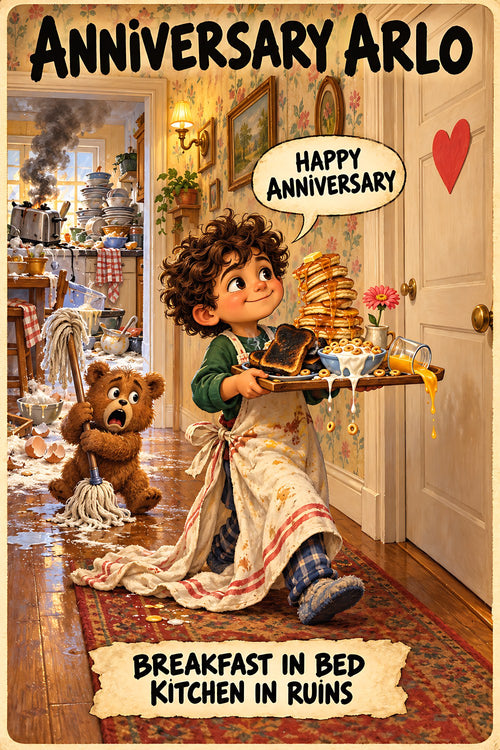 Anniversary Arlo, Brain Rot Bunch anniversary character card