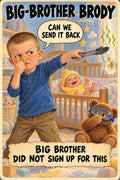 Big-Brother Brody, Brain Rot Bunch new baby character card