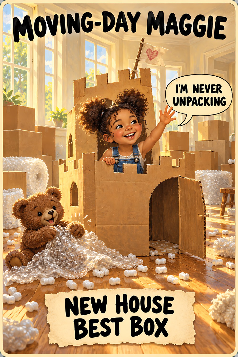 Moving-Day Maggie, Brain Rot Bunch housewarming character card