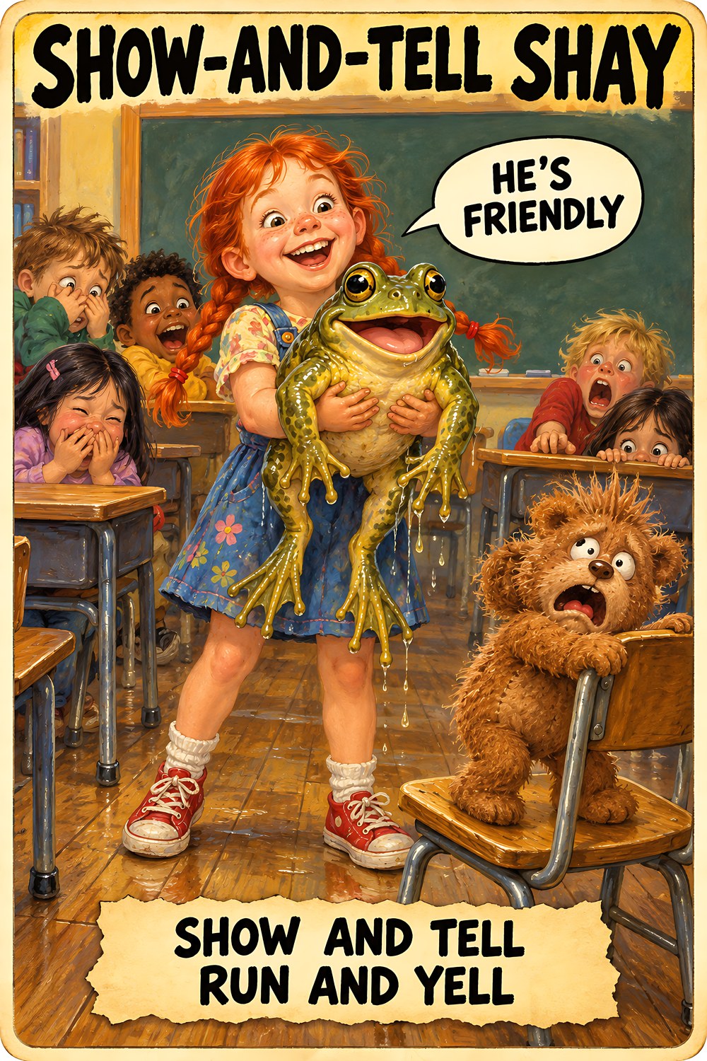 Show-and-Tell Shay, Brain Rot Bunch Everyday Chaos character card