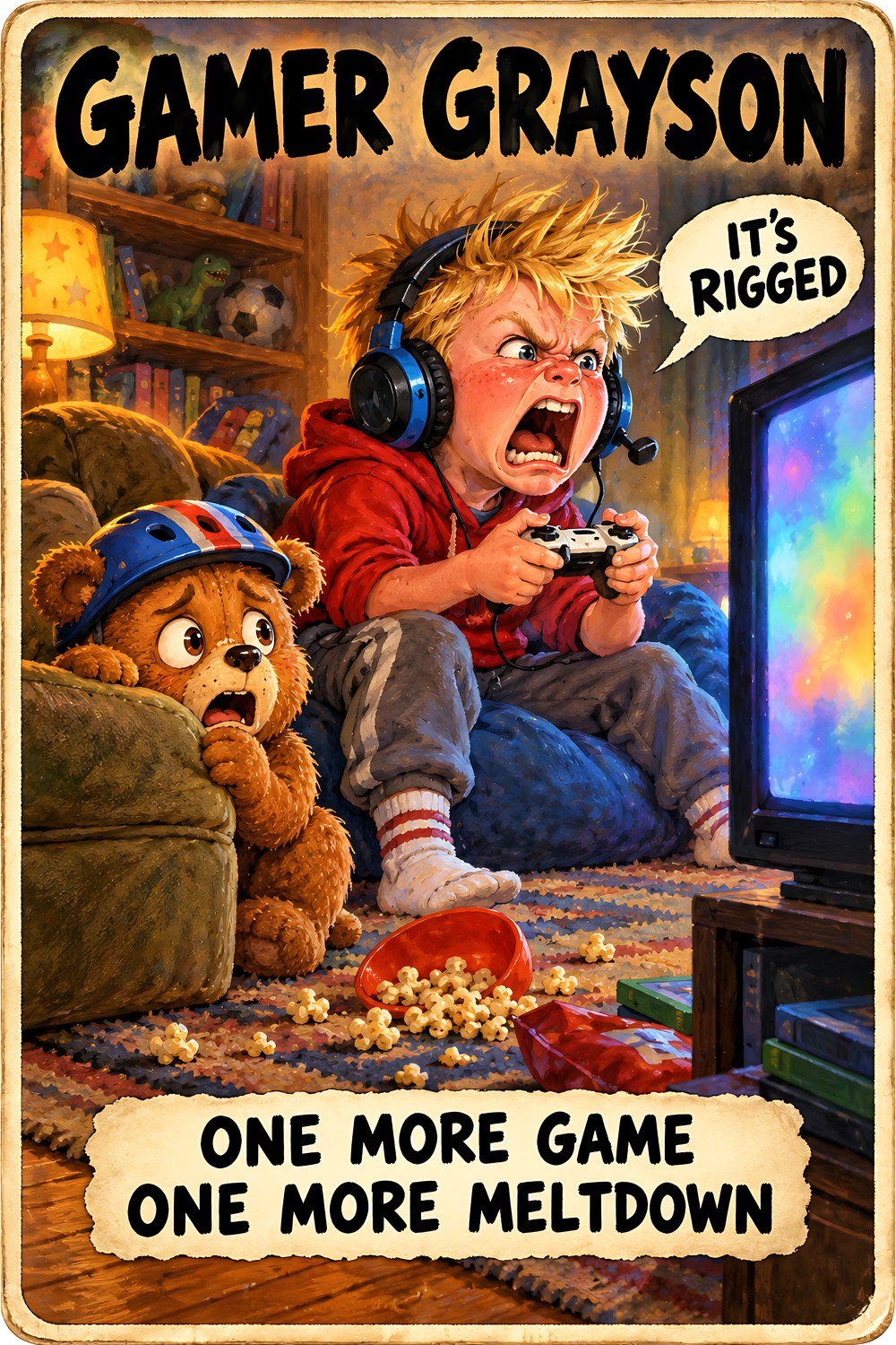 Gamer Grayson, Brain Rot Bunch Everyday Chaos character card