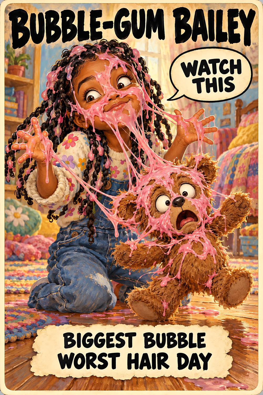 Bubble-Gum Bailey, Brain Rot Bunch Everyday Chaos character card