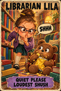 Librarian Lila, Brain Rot Bunch Grown-Up Jobs character card