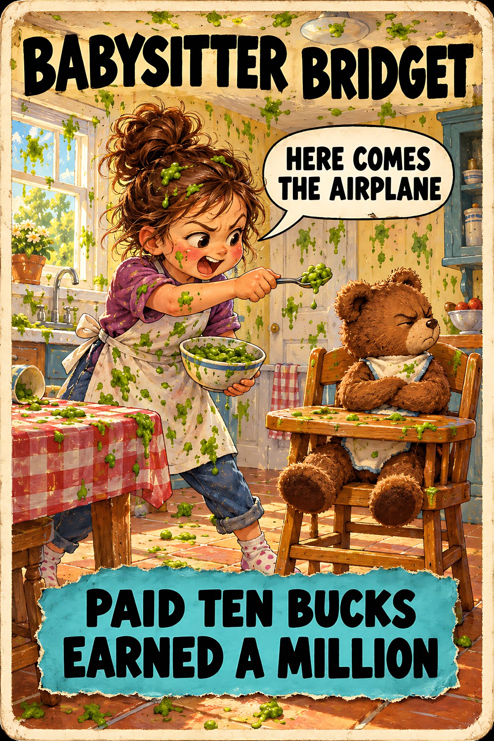 Babysitter Bridget, Brain Rot Bunch Grown-Up Jobs character card