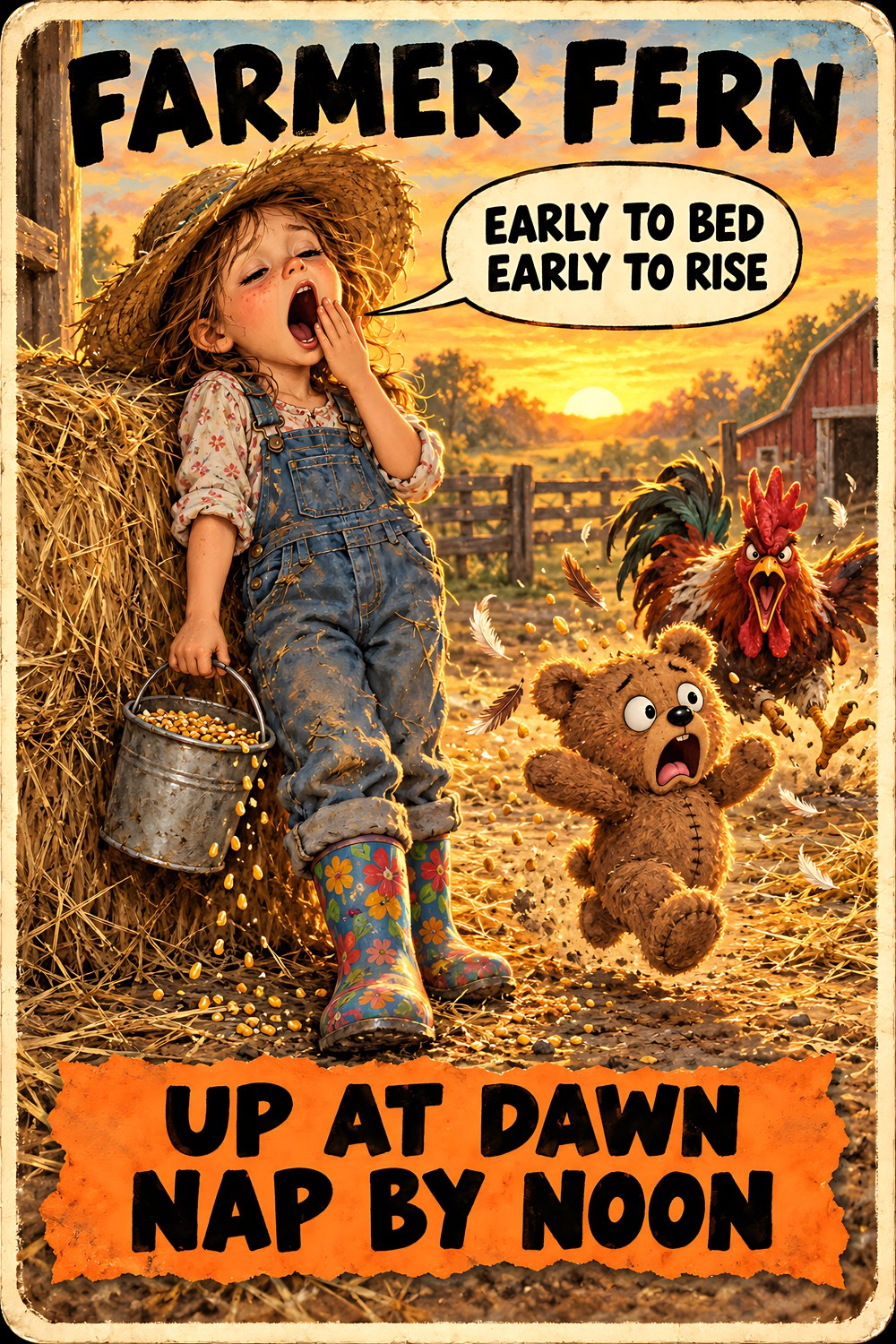 Farmer Fern, Brain Rot Bunch Grown-Up Jobs character card