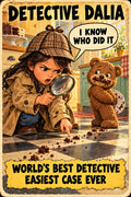 Detective Dalia, Brain Rot Bunch Grown-Up Jobs character card
