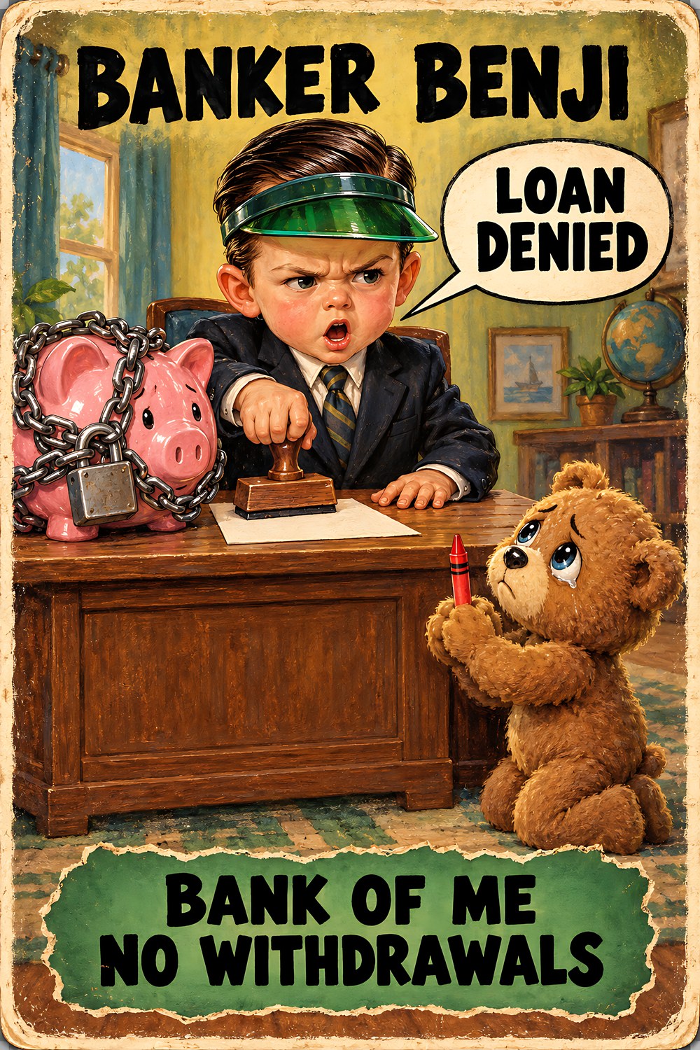 Banker Benji, Brain Rot Bunch Grown-Up Jobs character card