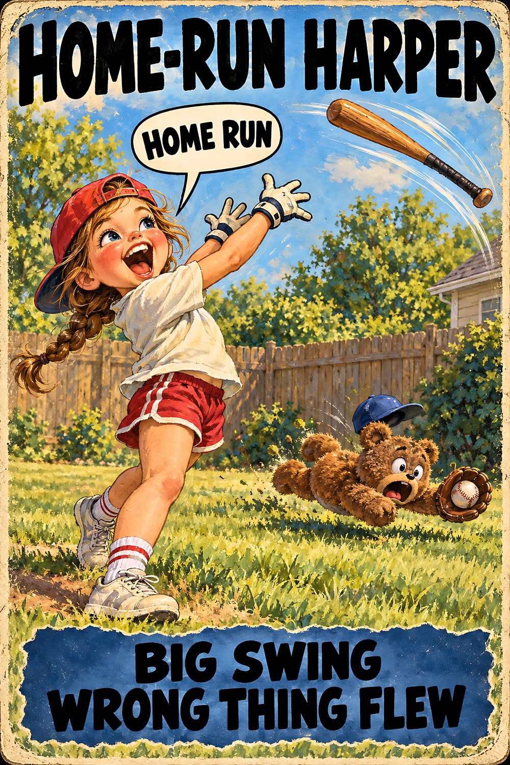 Home-Run Harper, Brain Rot Bunch Little Athletes character card