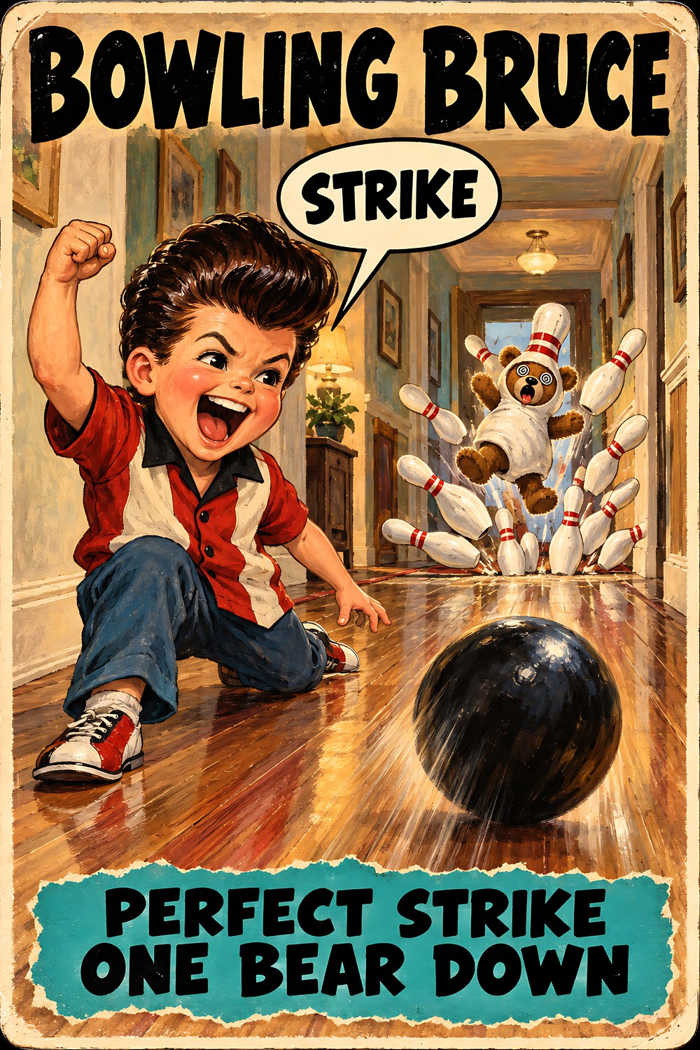 Bowling Bruce, Brain Rot Bunch Little Athletes character card