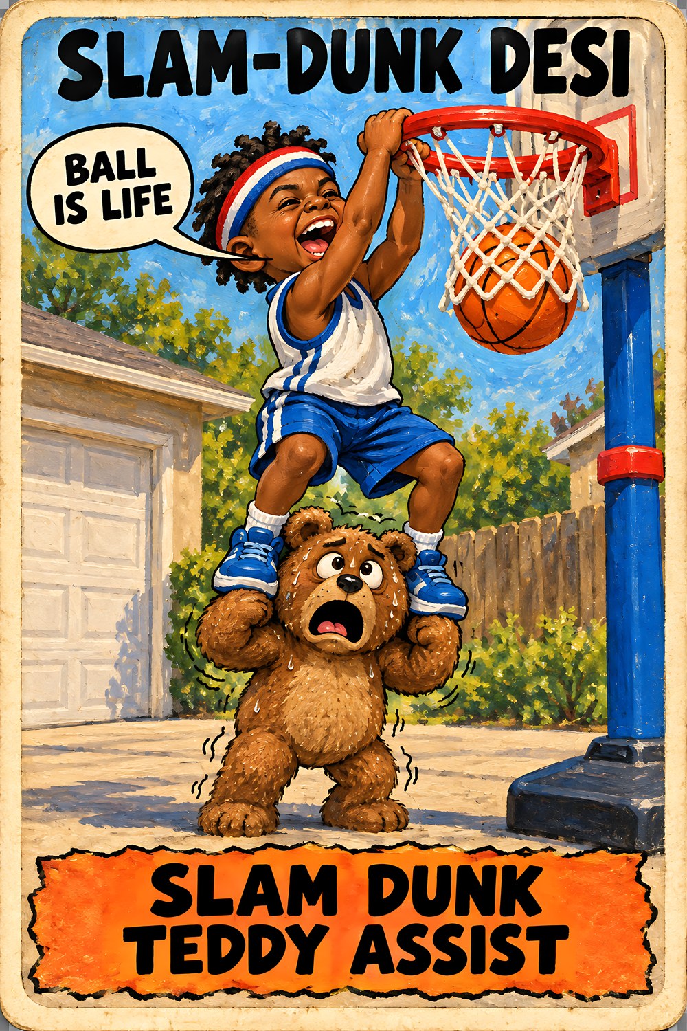 Slam-Dunk Desi, Brain Rot Bunch Little Athletes character card