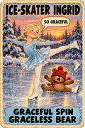 Ice-Skater Ingrid, Brain Rot Bunch Little Athletes character card