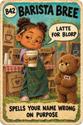 Barista Bree, Brain Rot Bunch character card