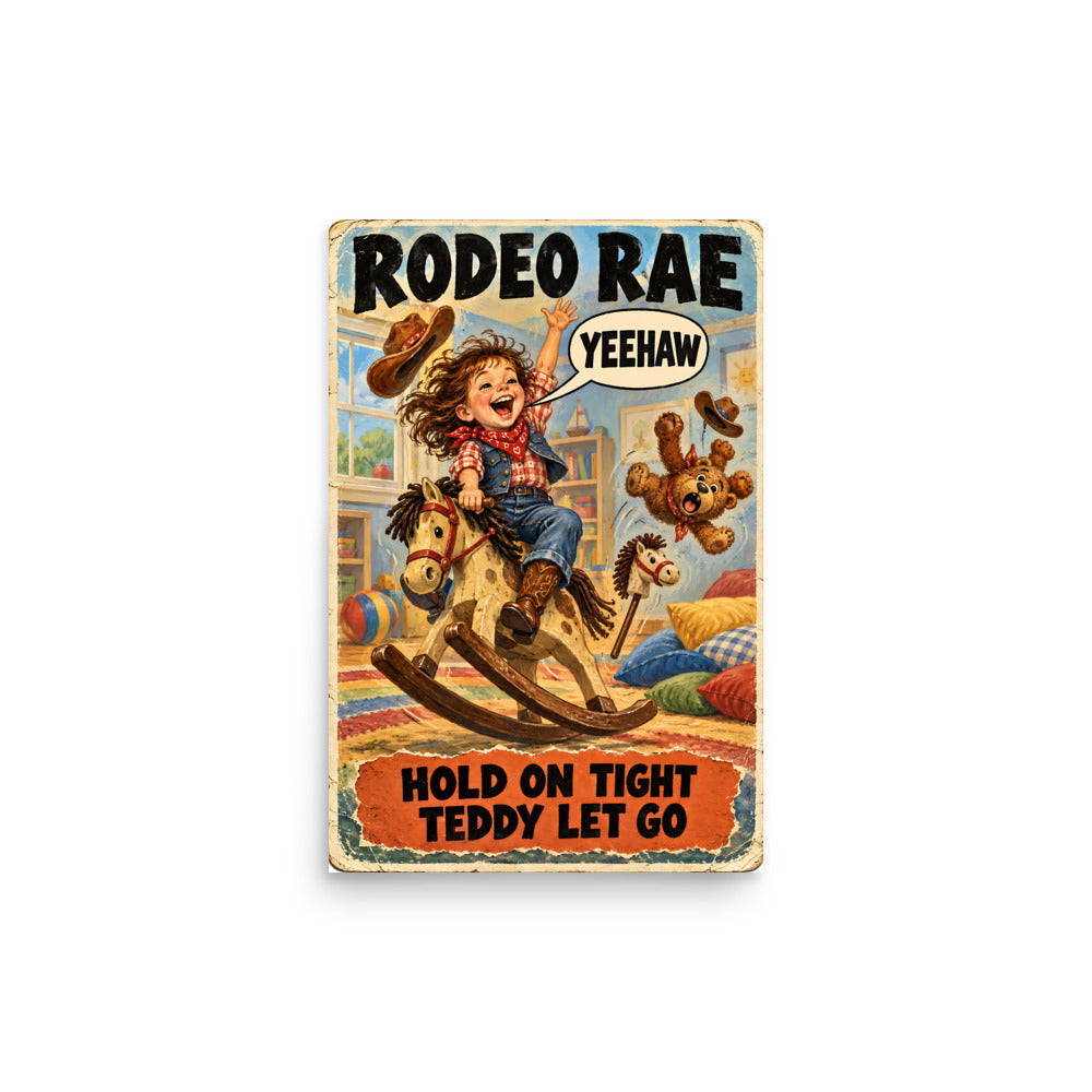 Rodeo Rae Poster by Brain Rot Bunch, 12 x 18 inch size