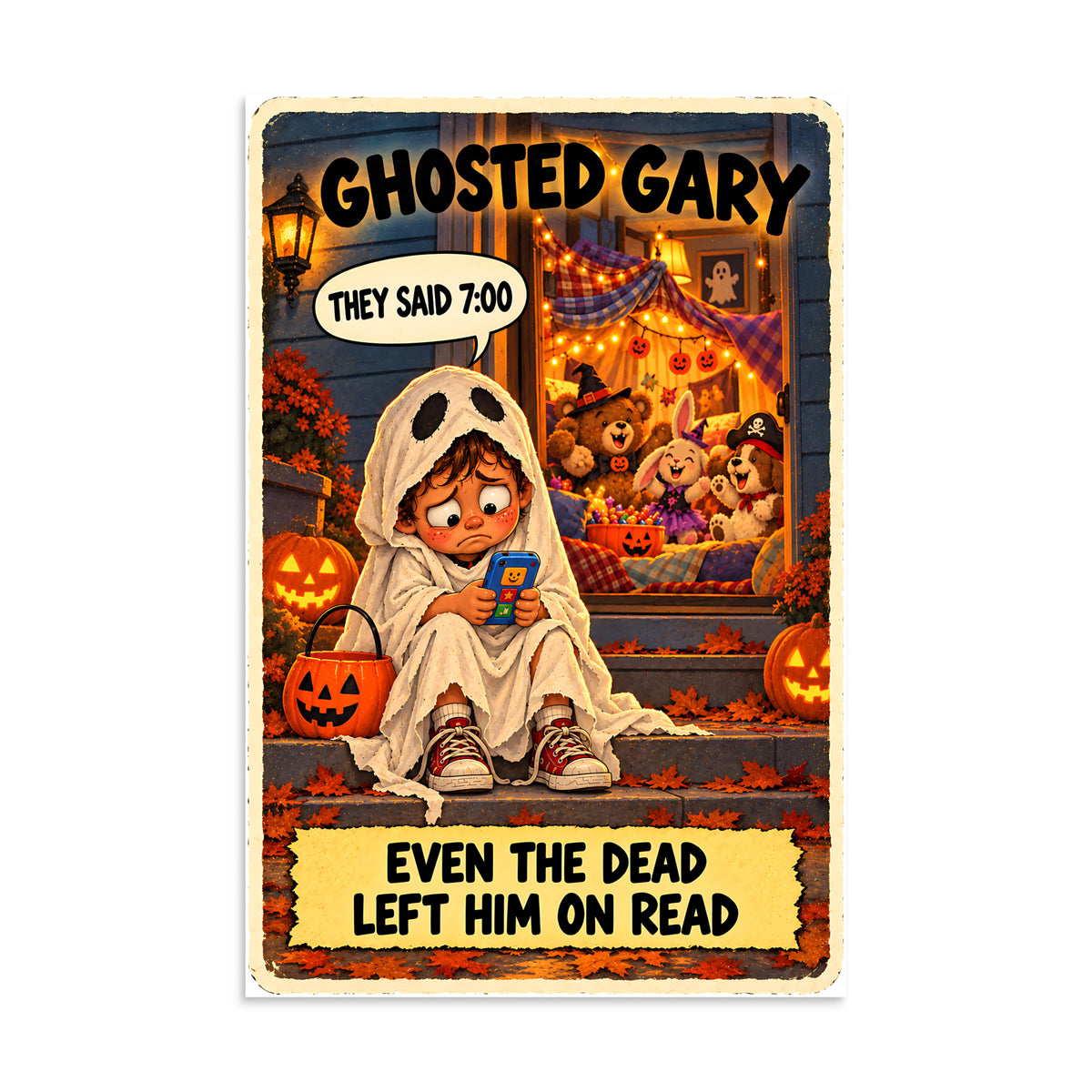 Ghosted Gary Poster by Brain Rot Bunch, 16 x 24 inch size