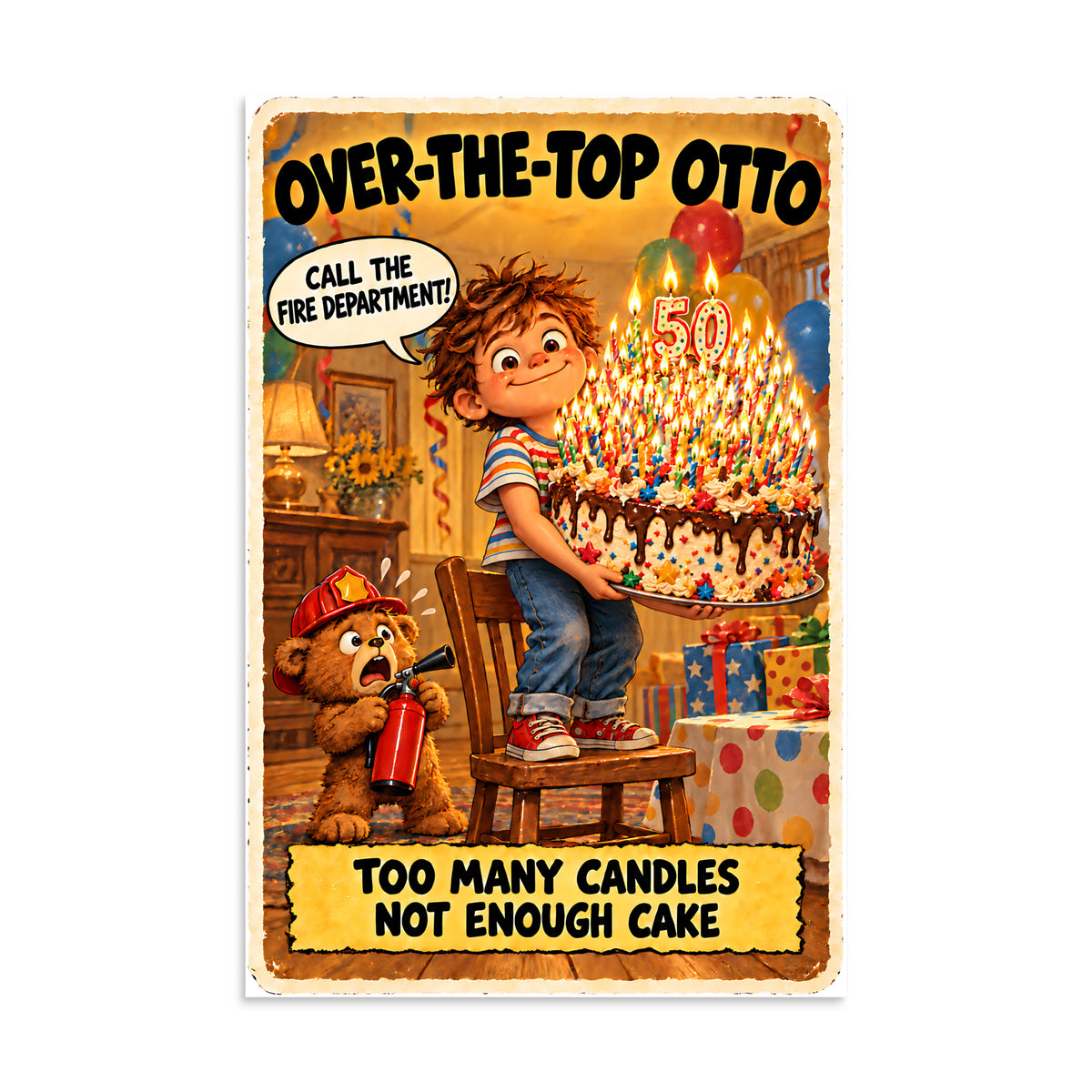 Over-the-Top Otto Poster by Brain Rot Bunch, 16 x 24 inch size