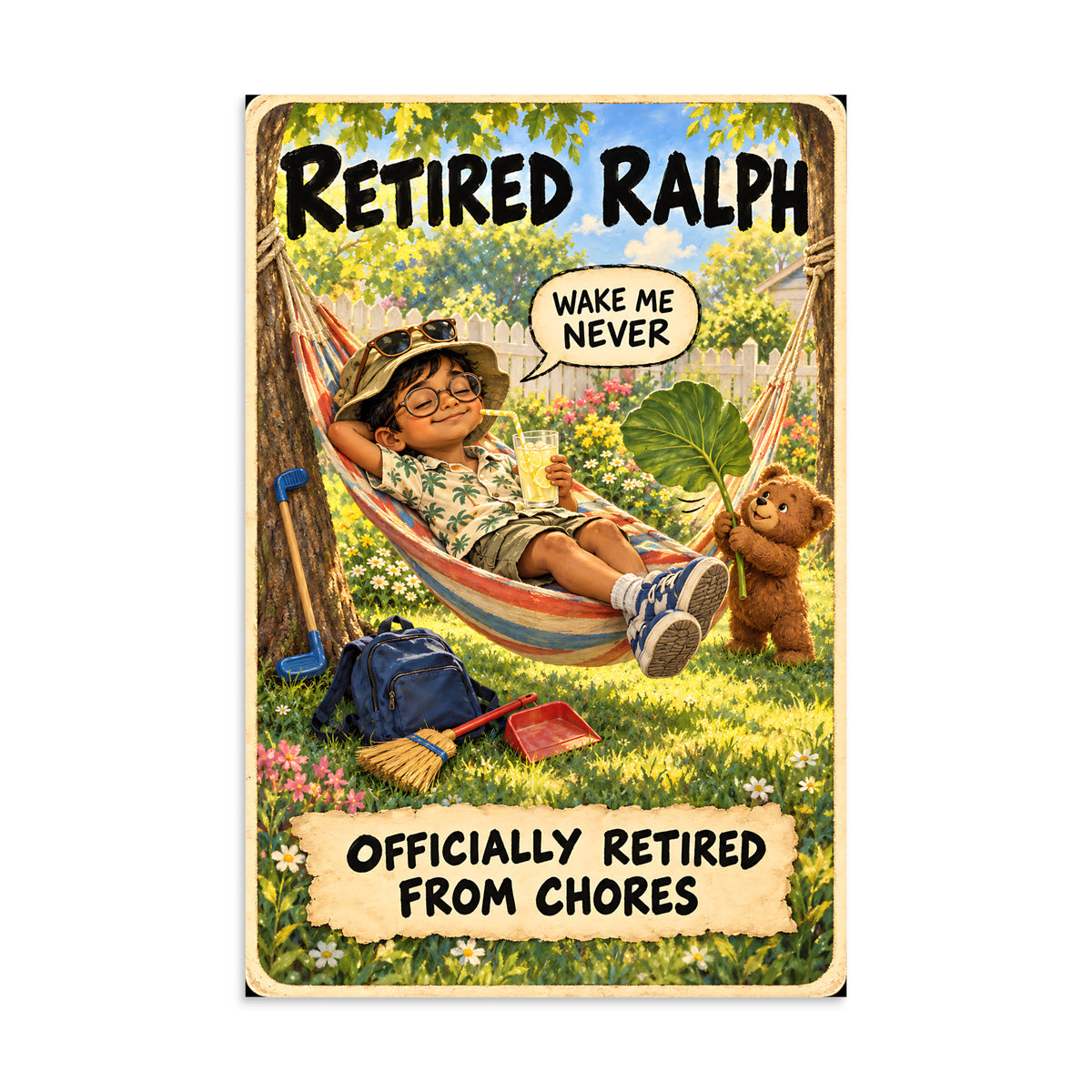 Retired Ralph Poster by Brain Rot Bunch, 16 x 24 inch size