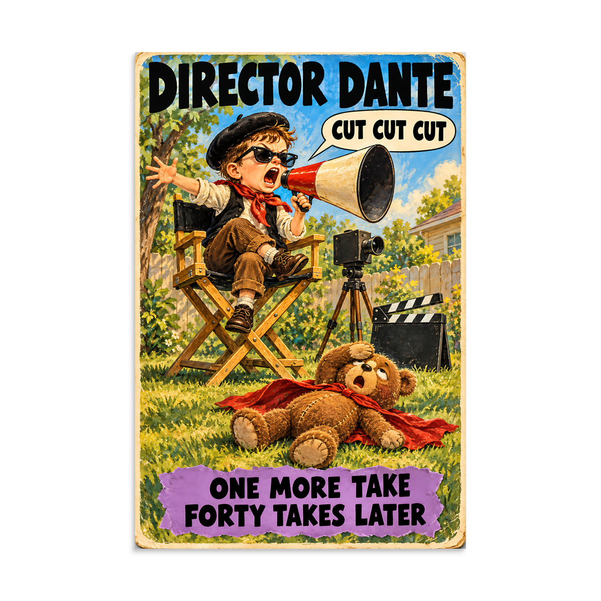 Director Dante Poster by Brain Rot Bunch, 16 x 24 inch size