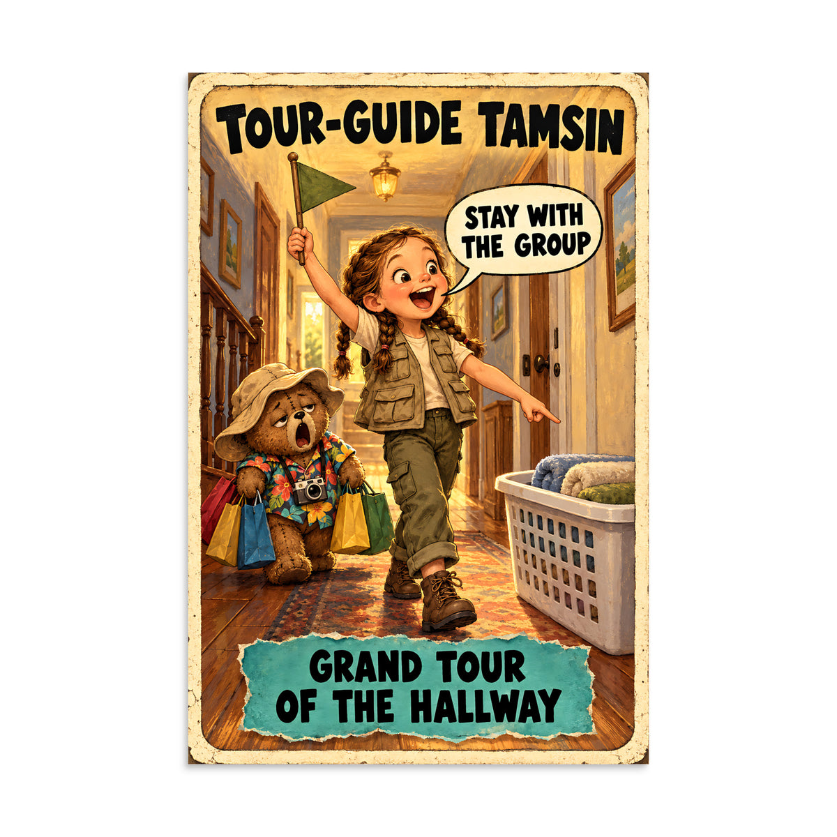 Tour-Guide Tamsin Poster by Brain Rot Bunch, 16 x 24 inch size