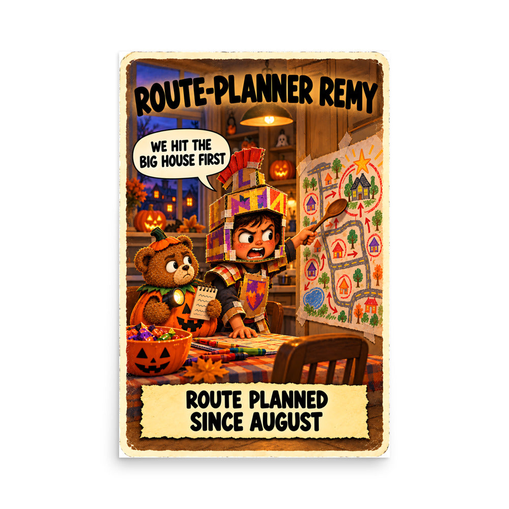 Route-Planner Remy Poster by Brain Rot Bunch, 24 x 36 inch size