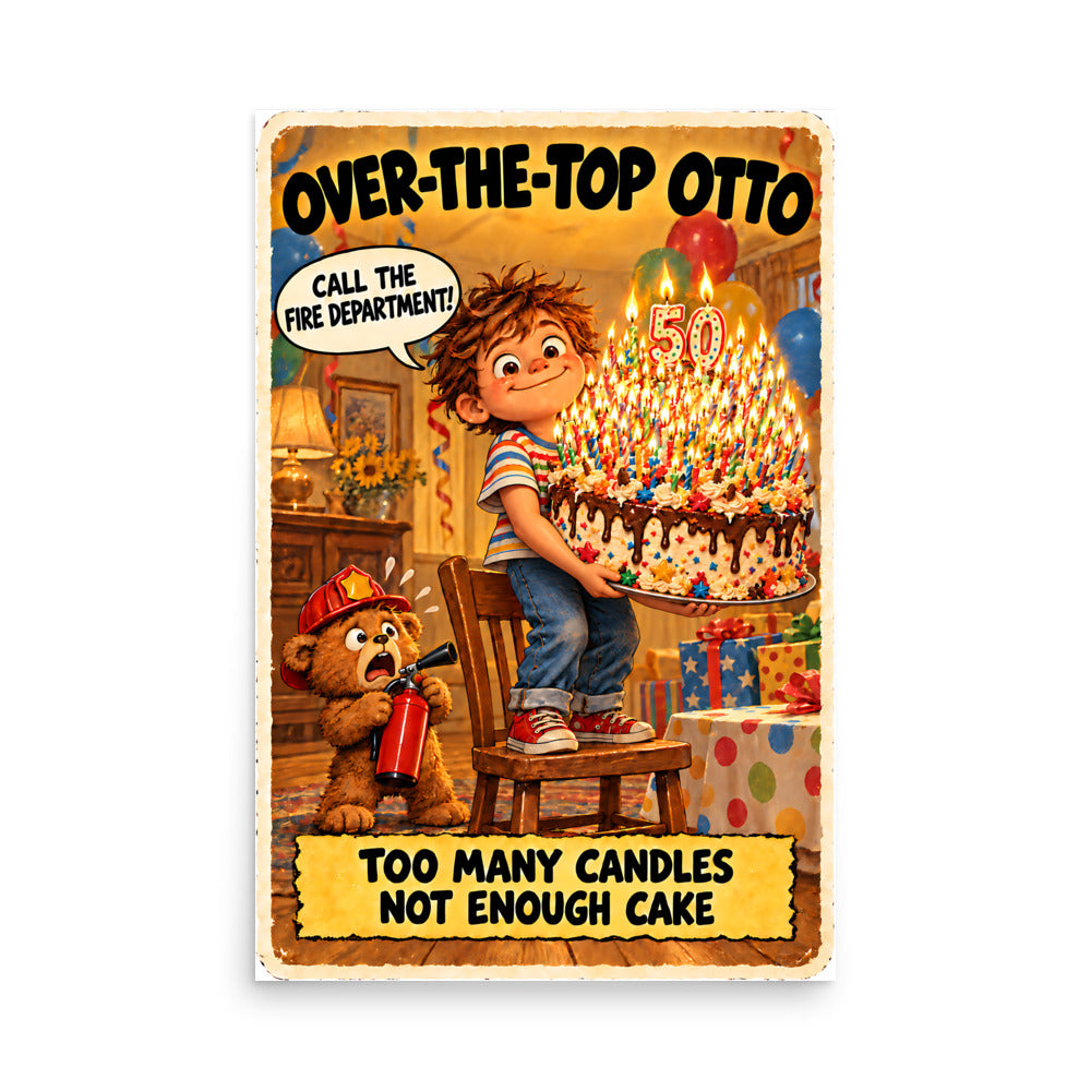 Over-the-Top Otto Poster by Brain Rot Bunch, 24 x 36 inch size