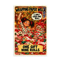 Wrapping-Paper Willa Poster by Brain Rot Bunch, 8 x 12 inch size