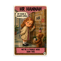 HR Hannah Poster by Brain Rot Bunch, 8 x 12 inch size