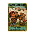 Photographer Phoebe Poster by Brain Rot Bunch, 8 x 12 inch size