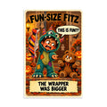 Fun-Size Fitz Poster by Brain Rot Bunch, 8 x 12 inch size