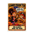 Candy-Trade Tia Poster by Brain Rot Bunch, 8 x 12 inch size