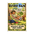 Retired Ralph Poster by Brain Rot Bunch, 8 x 12 inch size