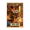 Surprise-Party Sammy Poster by Brain Rot Bunch, 8 x 12 inch size