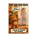 Hide-and-Seek Hugo Poster by Brain Rot Bunch, 8 x 12 inch size