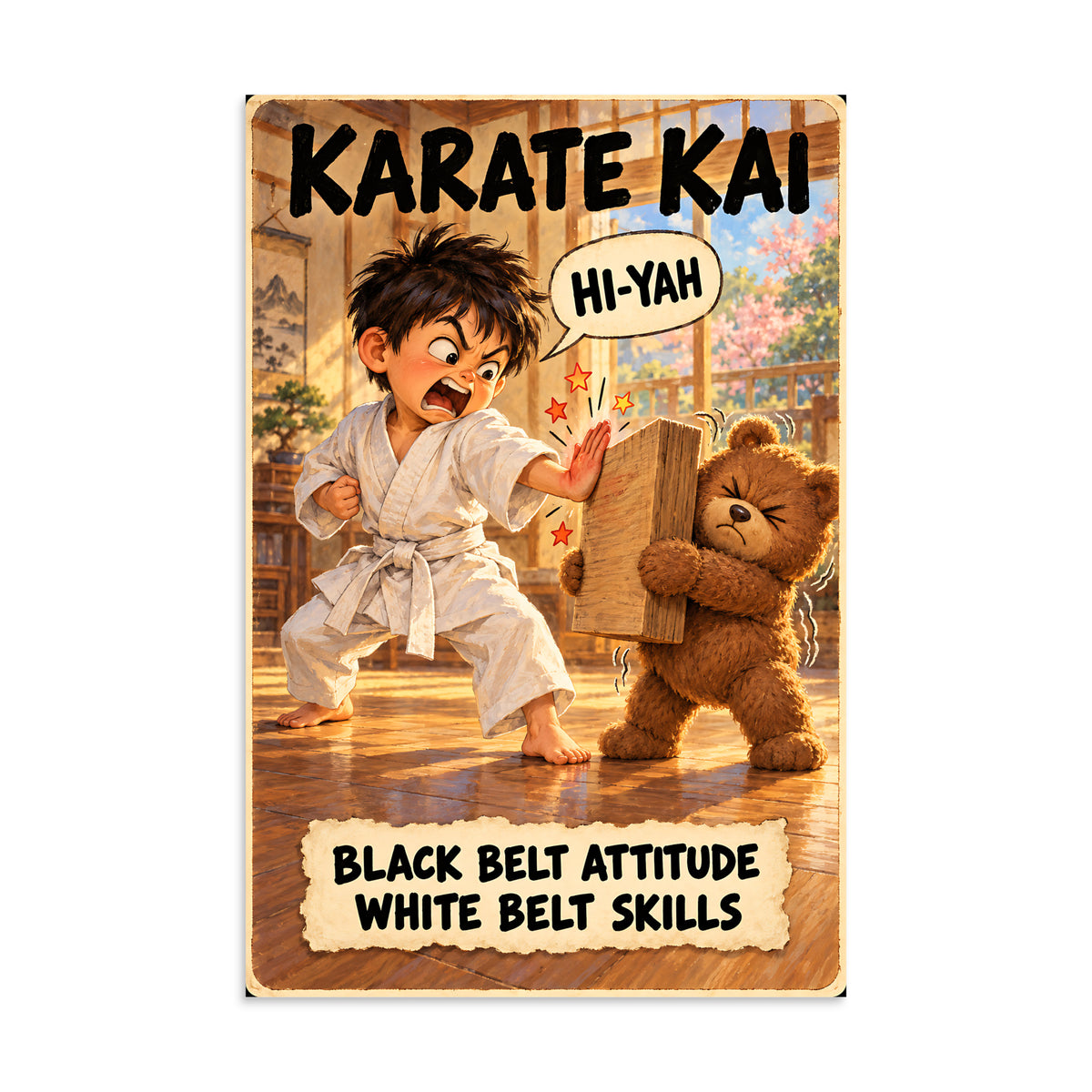 Karate Kai Poster by Brain Rot Bunch, 8 x 12 inch size