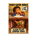 Picky-Eater Percy Poster by Brain Rot Bunch, 8 x 12 inch size