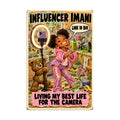 Influencer Imani Poster by Brain Rot Bunch, 8 x 12 inch size