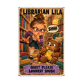 Librarian Lila Poster by Brain Rot Bunch, 8 x 12 inch size