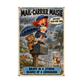 Mail-Carrier Maisie Poster by Brain Rot Bunch, 8 x 12 inch size